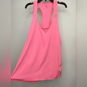 Athleta (Size XL) Neon Pink Stretch Racerback Athletic Workout Activewear Tank